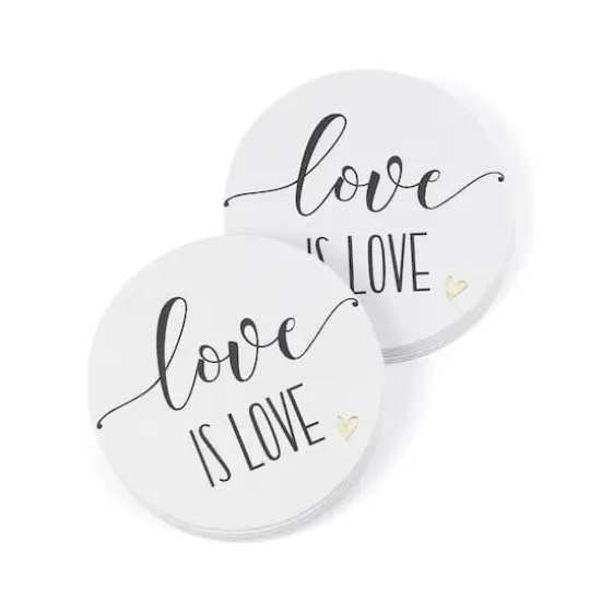 Hortense B. Hewitt Co. Coasters, Love is Love {1}