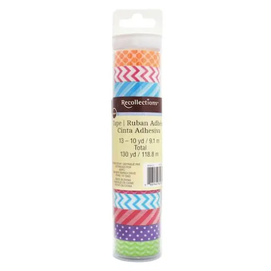 Basics Print Washi Tape Tube by Recollections&trade; {3}