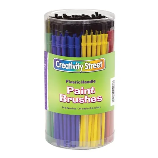 Creativity Street&reg; Economy Paint Brushes, 144 Canister Set {1}