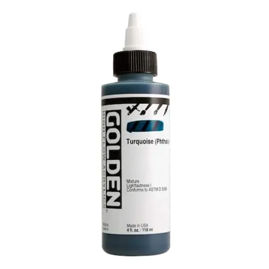 Golden&reg; High Flow Acrylics, 4oz. Turquoise Phthalo {1}