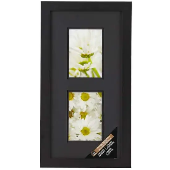Black 2-Opening Gallery Frame with Black Double Mat by Studio D&eacute;cor&reg; {1}