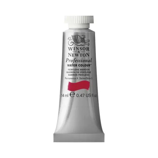 Winsor & Newton&reg; Professional Water Colour&trade; Paint Tube, 14mL Perylene Maroon {1}