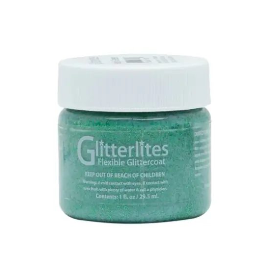 Angelus&reg; Glitterlites Flexible Glittercoat Kelly Green {1}