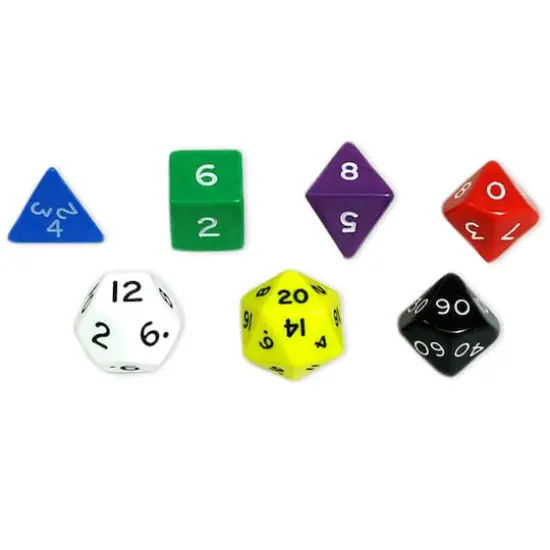 Koplow Games Jumbo Polyhedral Dice Set, 7 Pack {3}