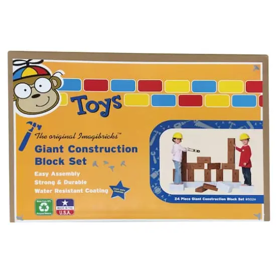 ImagiBRICKS&trade; Giant Construction Building Block Set {1}