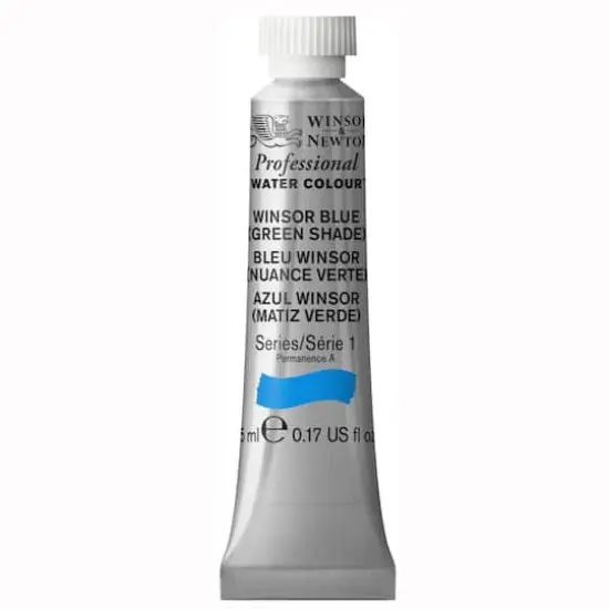 Winsor & Newton&reg; Professional Water Colour&trade; Paint, 5mL Winsor Blue (Green Shade) {1}