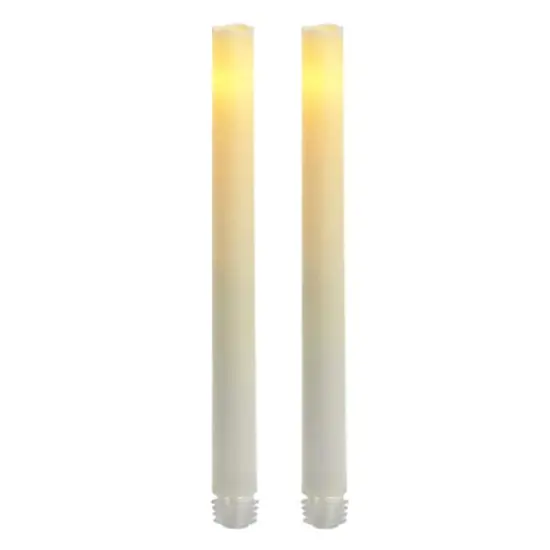 White LED Taper Candles with Timer By Ashland&reg; {4}