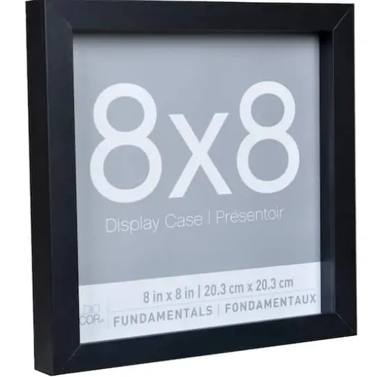 3 Pack Fundamentals 8" x 8" Black Shadow Boxes by Studio D&eacute;cor&reg; {5}