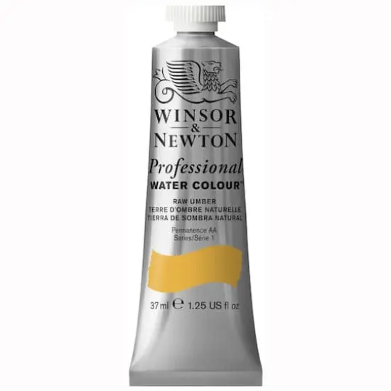 Winsor & Newton&reg; Professional Water Colour&trade; Paint Tube, 37mL Raw Umber {1}