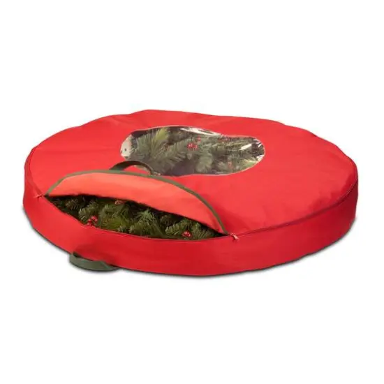Honey Can Do Red Holiday Wreath Storage, 36" {3}