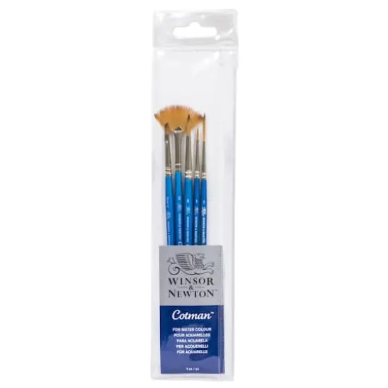 Winsor & Newton&reg; Cotman&reg; Watercolor 5 Piece Brush Set No. 1 {1}