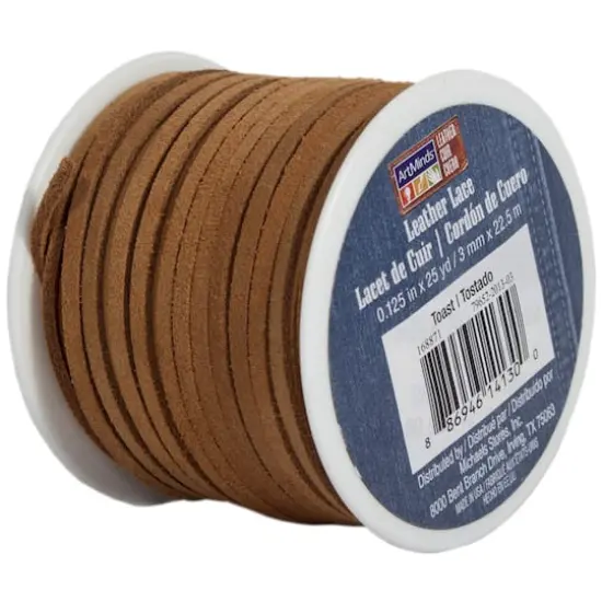 Suede Leather Lace by ArtMinds&trade; Tan {5}