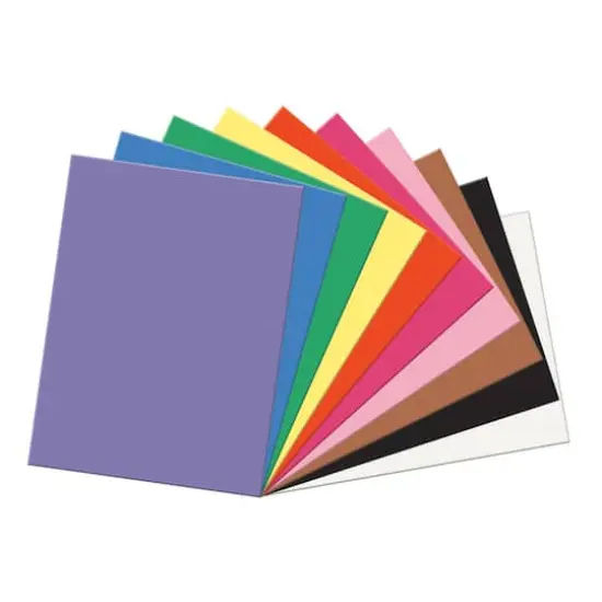 SunWorks® 18" x 24" Assorted Construction Paper, 100 Count {1}