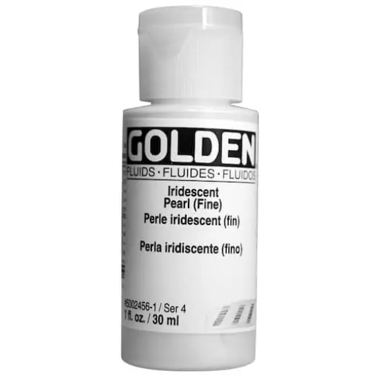 Golden&reg; Iridescent Fluid Acrylics, 1oz. Iridescent Pearl (Fine) {1}