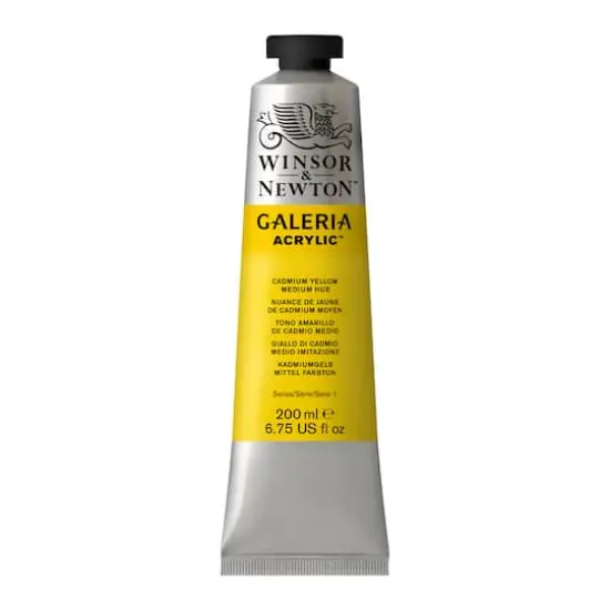 Winsor & Newton&trade; Galeria Acrylic&trade;, 200mL Cadmium Yellow Medium Hue {1}