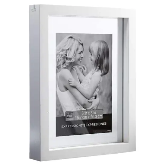 Expressions&trade; 6" x 8" White Float Frame by Studio D&eacute;cor&reg; {4}