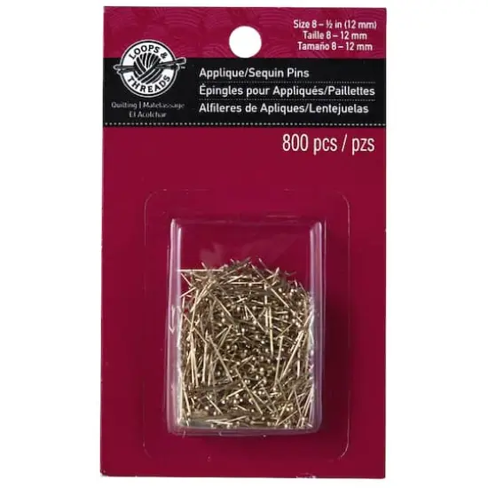Loops & Threads&trade; Applique/Sequin Pins Brass {1}