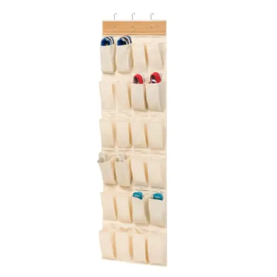 Honey Can Do Bamboo & Natural 24-Pocket Organizer {3}