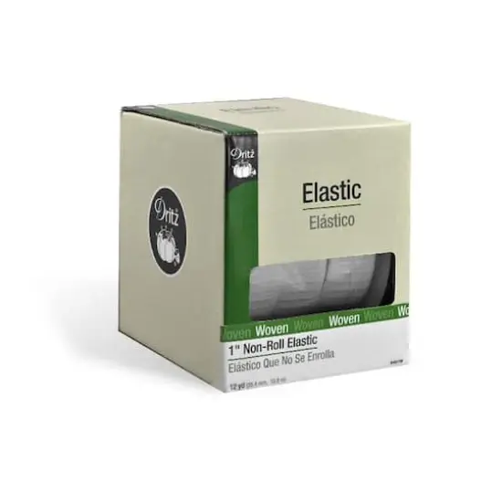 Dritz&reg; 1" White Woven Non-Roll Elastic, 12yd. {1}