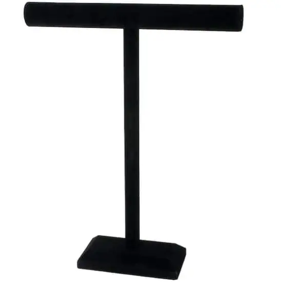 18" Black Velvet Single Bar Jewelry Stand by Bead Landing&trade;  {1}