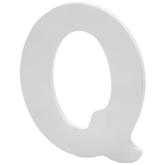 9" White MDF Whimsy Letter by Make Market&reg; Q {1}