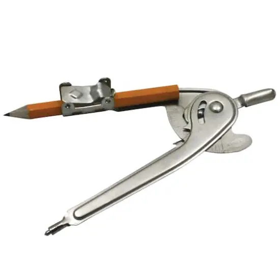 Ball Bearing Compass with Safety Point & Golf Pencil, Pack of 12 {1}