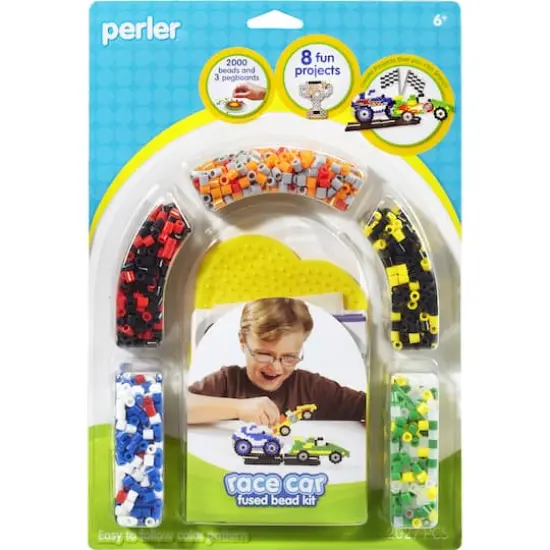 Assorted Perler&trade; Fused Bead Knights/Cars Kit {3}