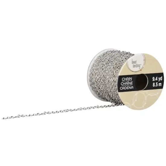 9.4 yd. Rhodium Chain Spool By Bead Landing&trade; {3}