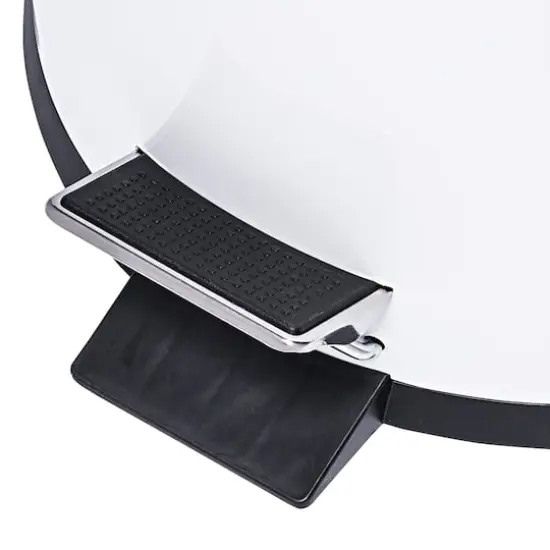 Honey Can Do White Round Soft Close Trash Can Set, 30L & 3L {3}