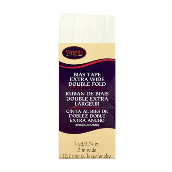 1/2" Oyster Extra Wide Double Fold Bias Tape - 3 Yards {1}