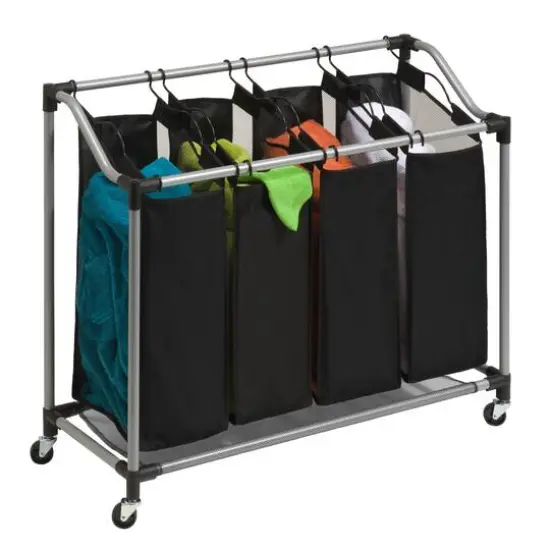 Honey Can Do Deluxe Quad Laundry Sorter with Mesh Bags {3}