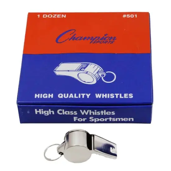 Champion Sports Medium Weight Metal Whistle, 12 Per Pack - 3 Packs {3}