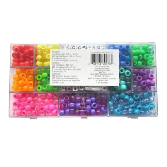 Alphabet & Pony Bead Box By Creatology&trade; {4}