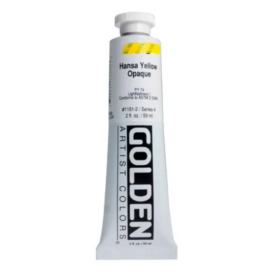 Golden&reg; 2oz. Heavy Body Acrylic Paint Hansa Yellow Opaque {1}