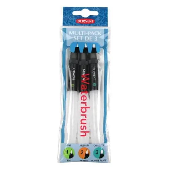 Derwent&reg; Waterbrush 3 Tip Set {1}