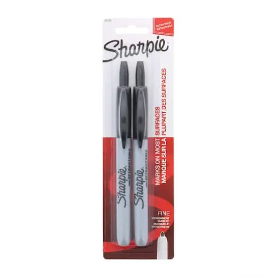 Sharpie&reg; Fine Point Retractable Marker Set, Black {1}