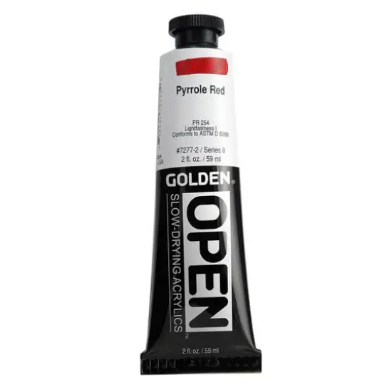 Golden&reg; OPEN&trade; Slow-Drying Acrylics, 2oz. Pyrrole Red {1}