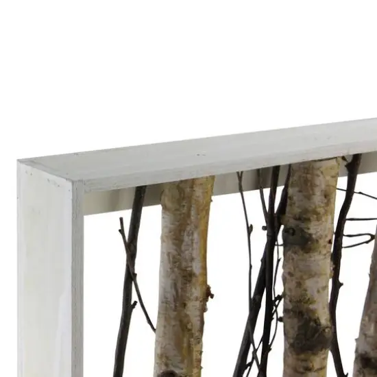 17.75" Mixed Branches in Rustic Wood Frame {3}
