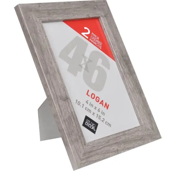 2 Pack Logan Tabletop Frames by Studio D&eacute;cor&reg; Gray {5}