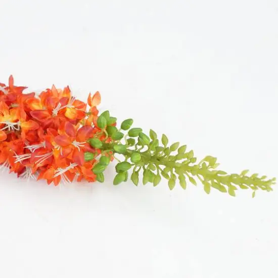 Orange and Red Foxtail Floral Crafting Stem {3}