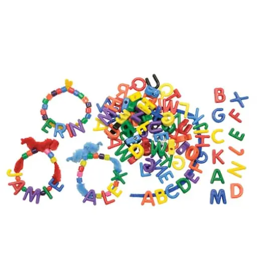 Roylco&reg; Uppercase Manuscript Letter Beads, 288 Pack {5}