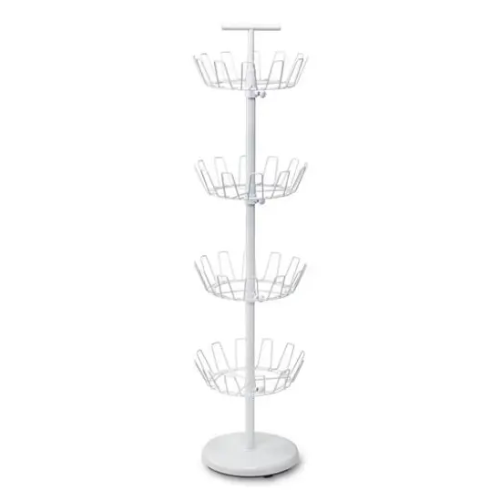 Honey Can Do White 4-Tier Shoe Tree {1}