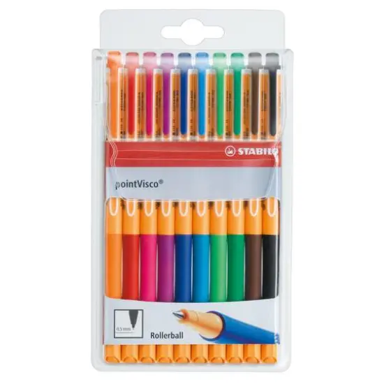 Stabilo&reg; PointVisco 10 Color Pen Wallet Set {1}