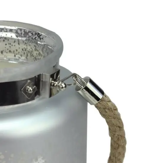 8" Reindeer & Tree Silhouette Pillar Candle Holder with Handle {3}