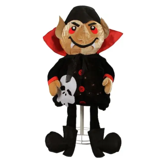 35" Lighted Standing Creepy Count Dracula Vampire Halloween Decoration {1}