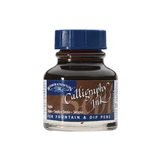 Winsor & Newton&reg; Calligraphy Ink, 30mL Sepia {1}