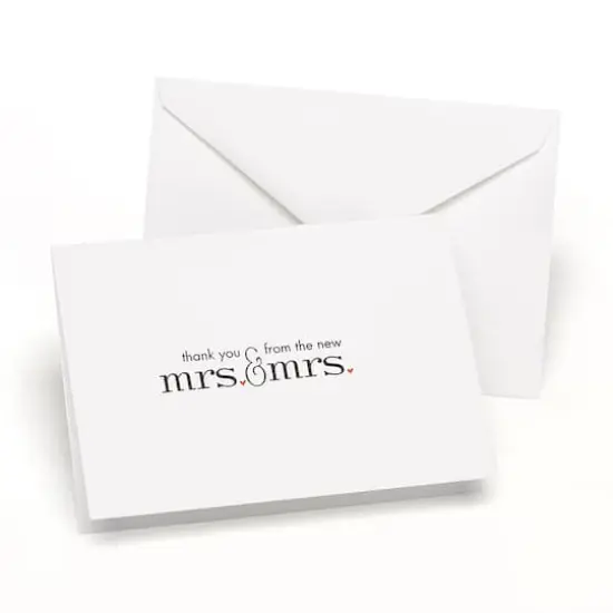 Hortense B. Hewitt Co. Thank You Cards, New Mrs. & Mrs. {1}