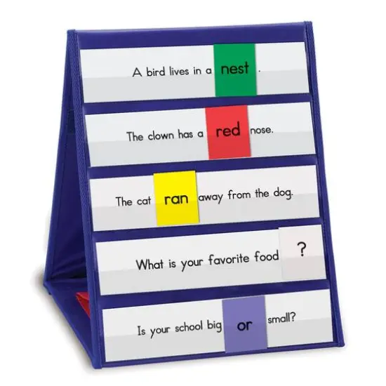 Double-sided Tabletop Pocket Chart {6}