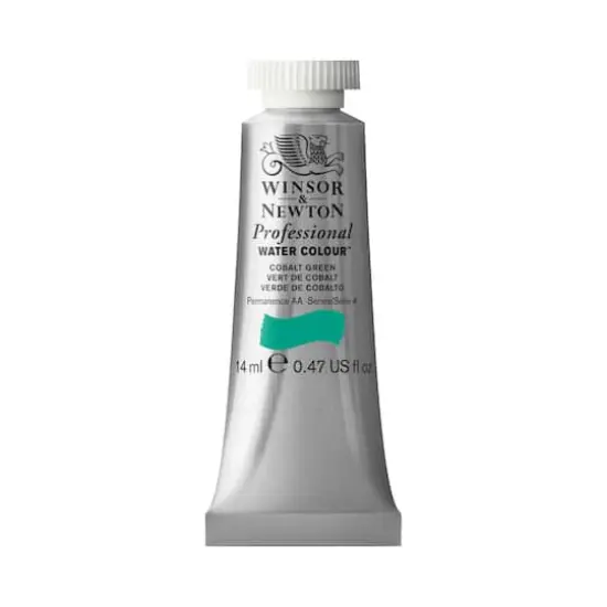 Winsor & Newton&reg; Professional Water Colour&trade; Paint Tube, 14mL Cobalt Green {1}