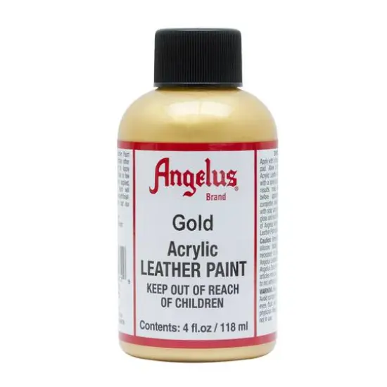 Angelus&reg; Acrylic Leather Paint, 4oz. Gold {1}